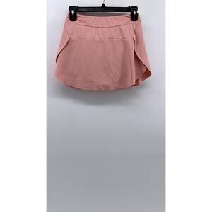 UNBRANDED Women's Light Pink Pull-On Tennis Mini Skirt SZ S